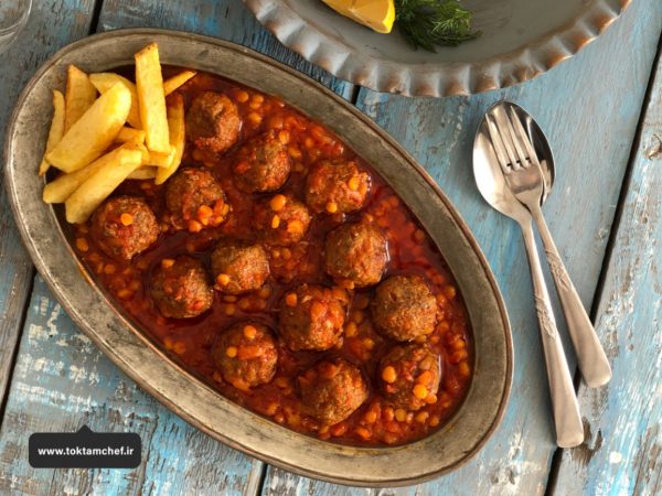قیمه با گوشت چرخشده