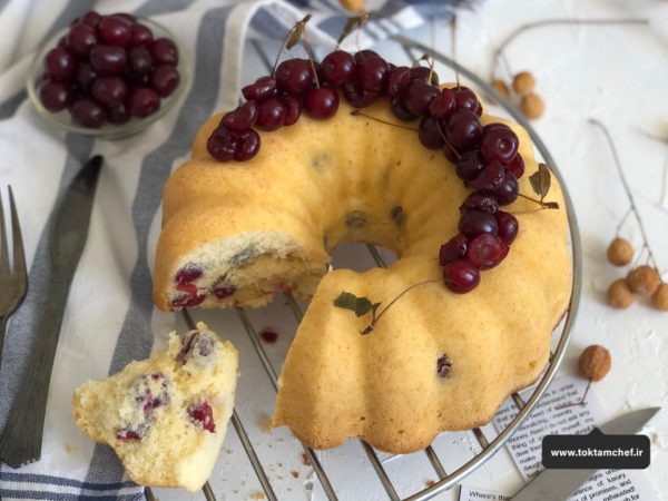 طرز تهیه کیک آلبالو