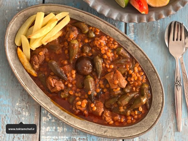 طرز تهیه خورشت قیمه بامیه